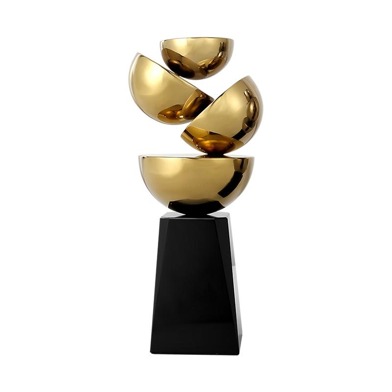 Подсвечник ArtHomeDecor FRAGMENT 6933 L GOLD  BLACK