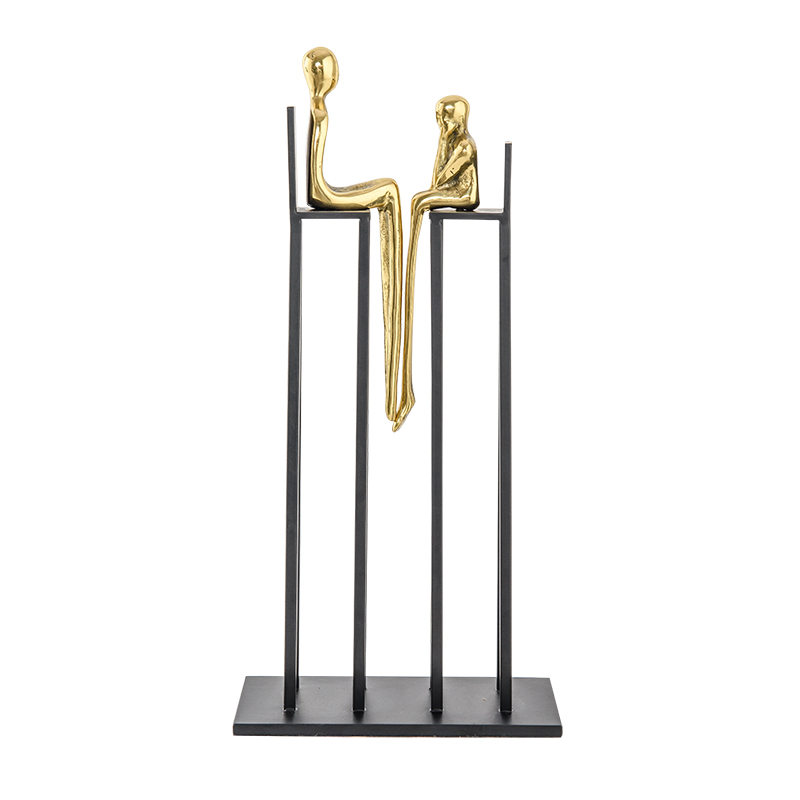 Статуэтка настольная ArtHomeDecor DISCUSSION 4808 BRASS  BLACK