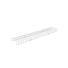 Решетка защитная Gauss для светильника ЛПО/ДПО 1320х230х96 1/5 903265601