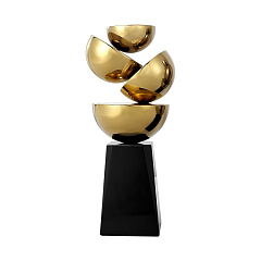 Подсвечник ArtHomeDecor FRAGMENT 6933 L GOLD  BLACK