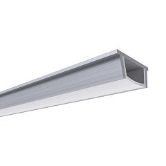 Профиль гибкий накладной с рассеивателем серебро 2м. OGM GM-08-35