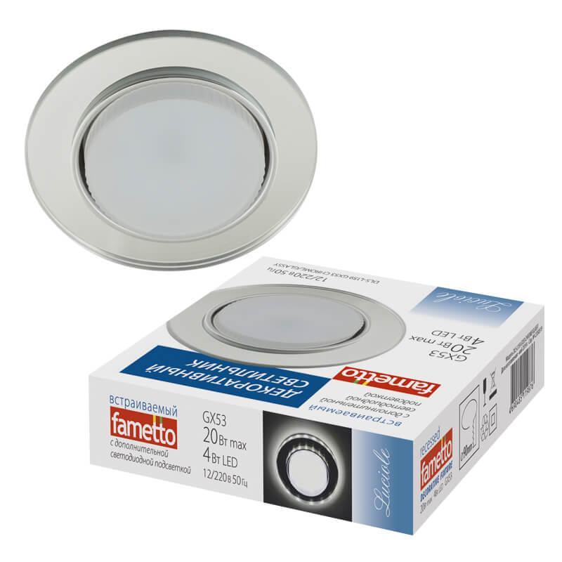   Fametto Luciole DLS-L159 GX53 CHROME/GLASSY