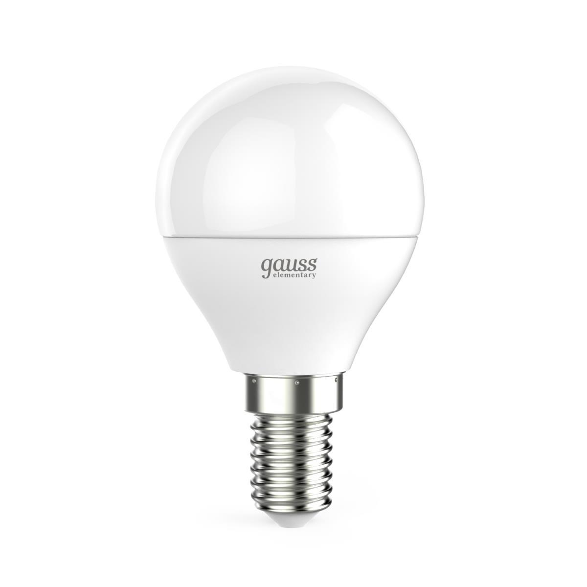 Лампа светодиодная Gauss E14 8W 3000K матовая 53118
