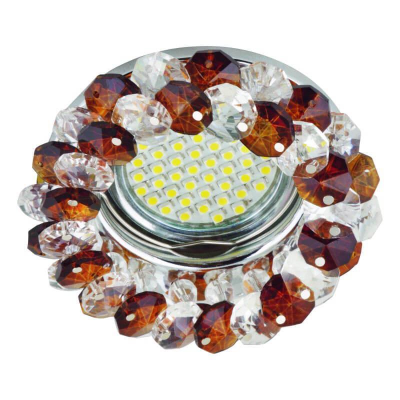   Fametto Fiore DLS-F130 GU5.3 Chrome/Brown