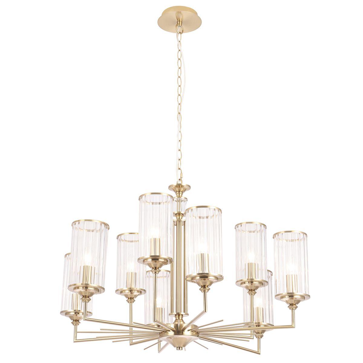 Подвесная люстра Crystal Lux Gloria SP9 Brass