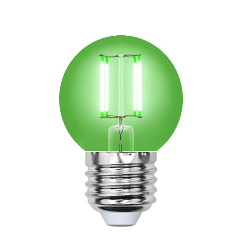    Uniel E27 5W  LED-G45-5W/GREEN/E27 GLA02GR UL-00002988
