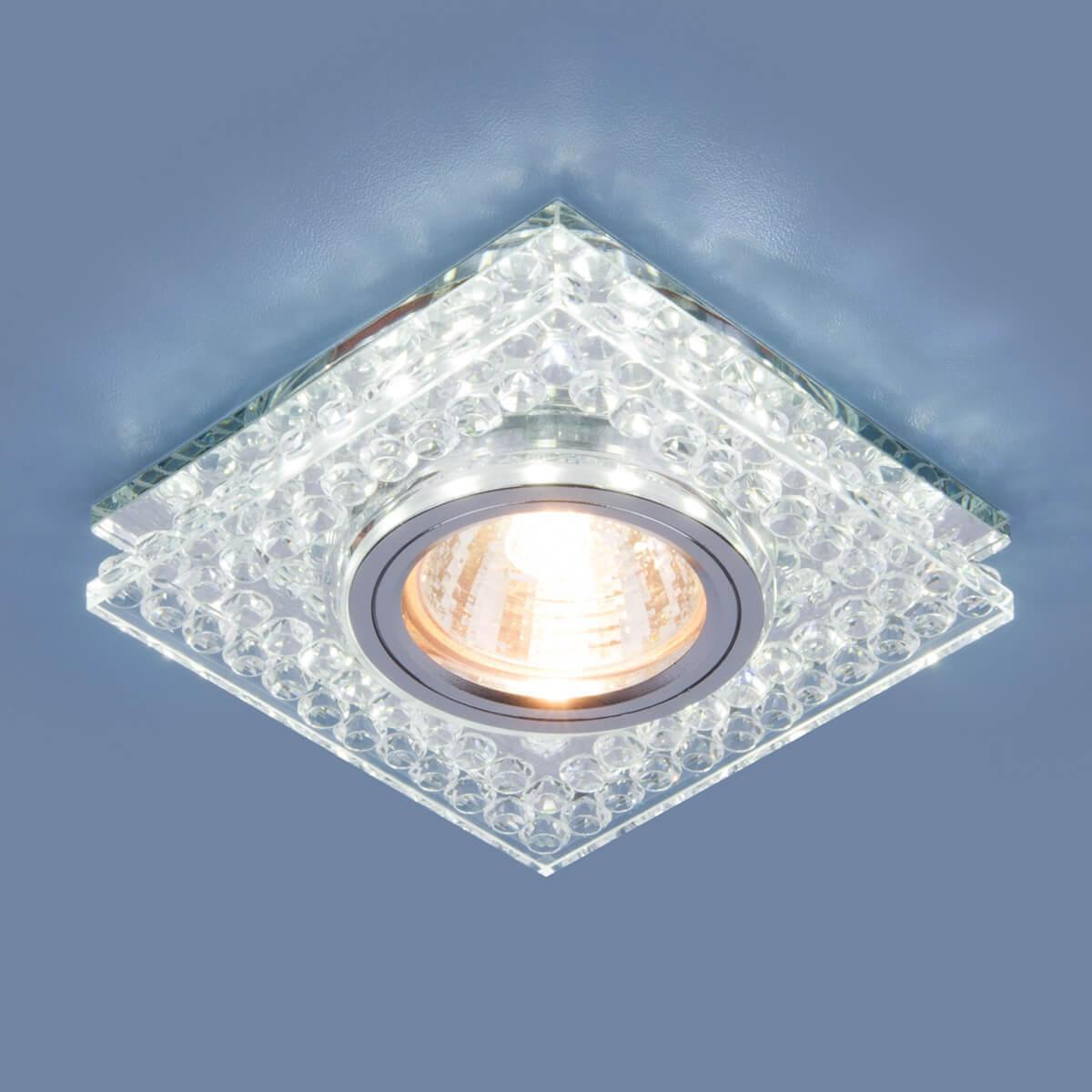 Встраиваемый светильник Elektrostandard 8391 MR16 CL/SL прозрачный/серебро a036609
