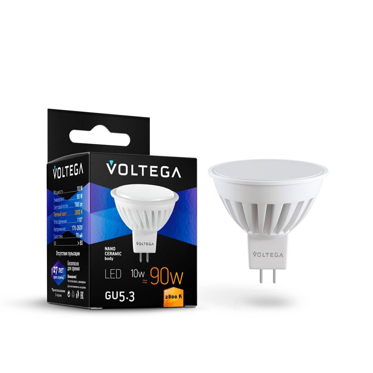   Voltega GU5.3 10W 2800K  VG1-S2GU5.3warm10W-C 7074