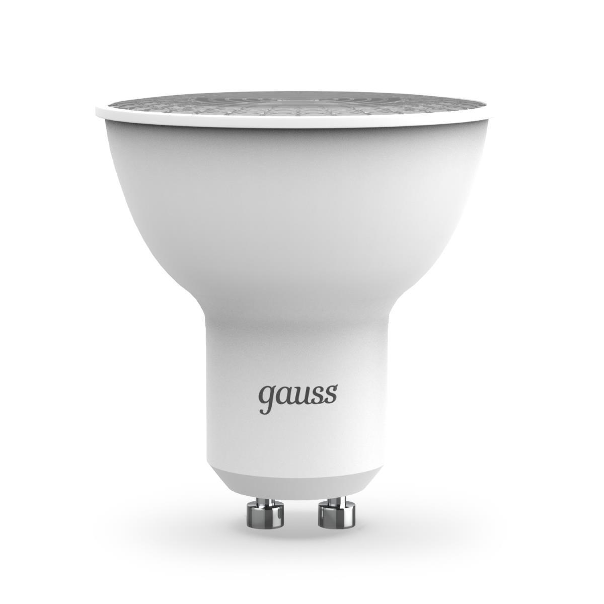 Лампа светодиодная Gauss GU10 5W 4100K матовая 101506205