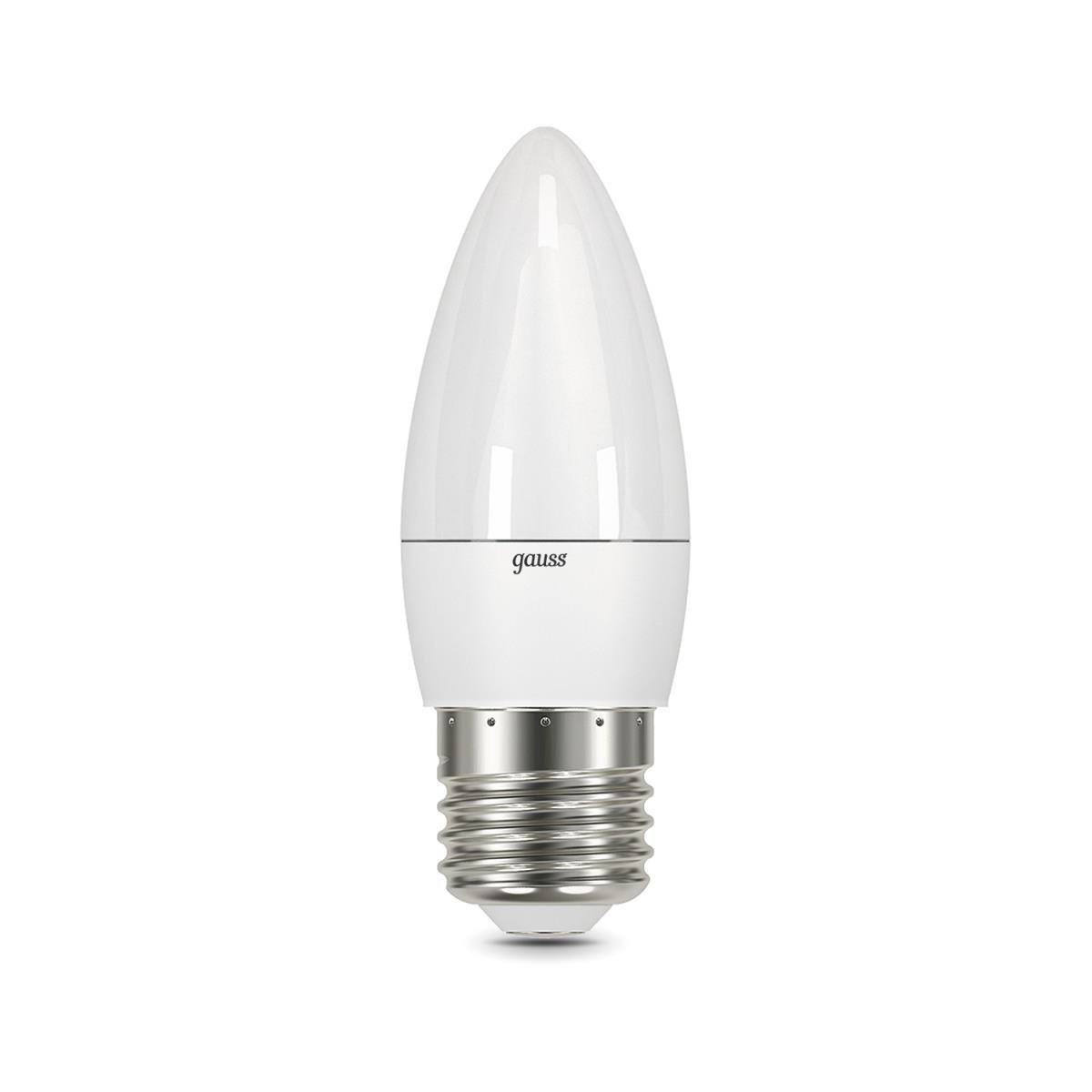 Лампа светодиодная Gauss E27 6.5W 3000К матовая 103102107