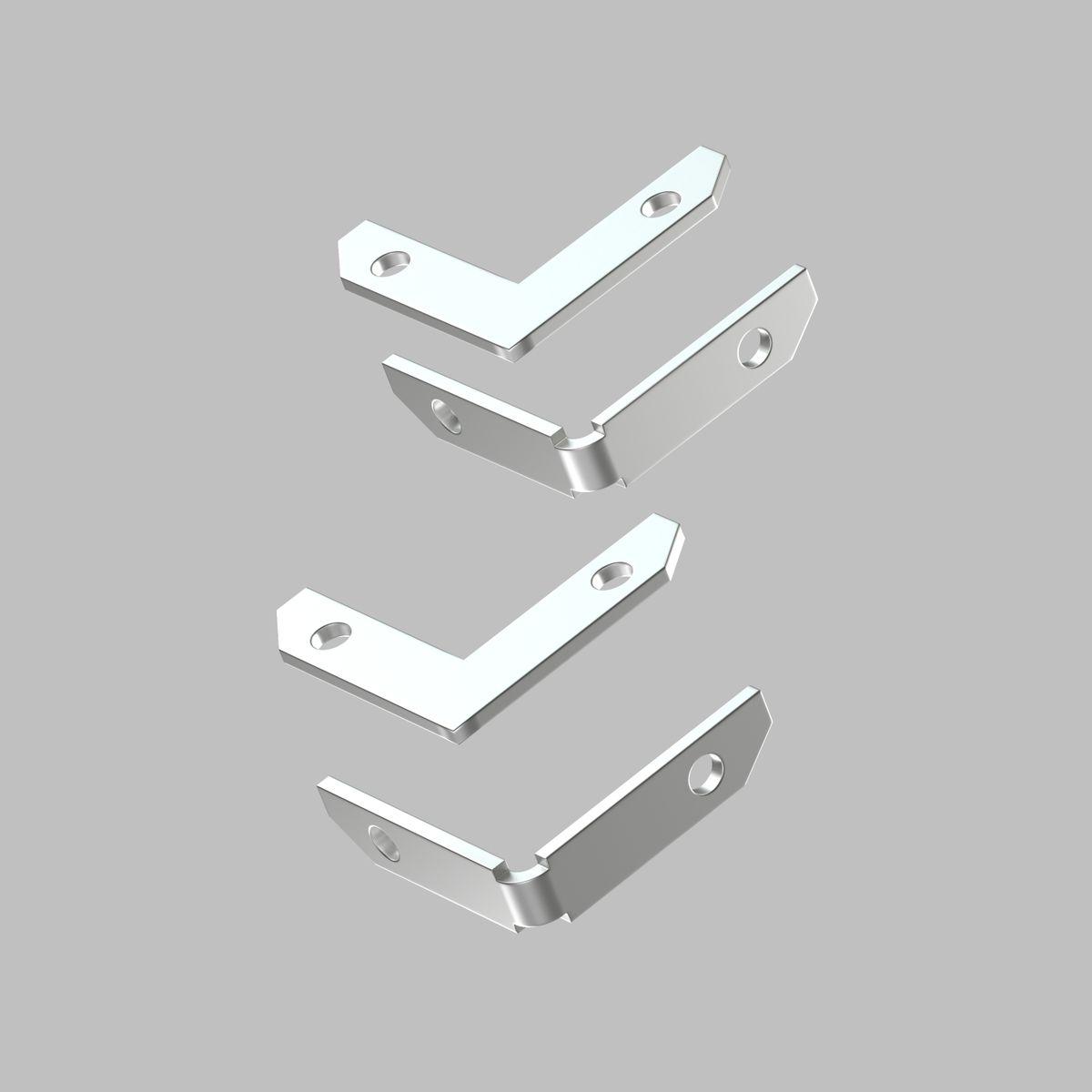 Комплект угловых соединителей шинопровода Denkirs Smart One (4 шт.) TR2027-AL