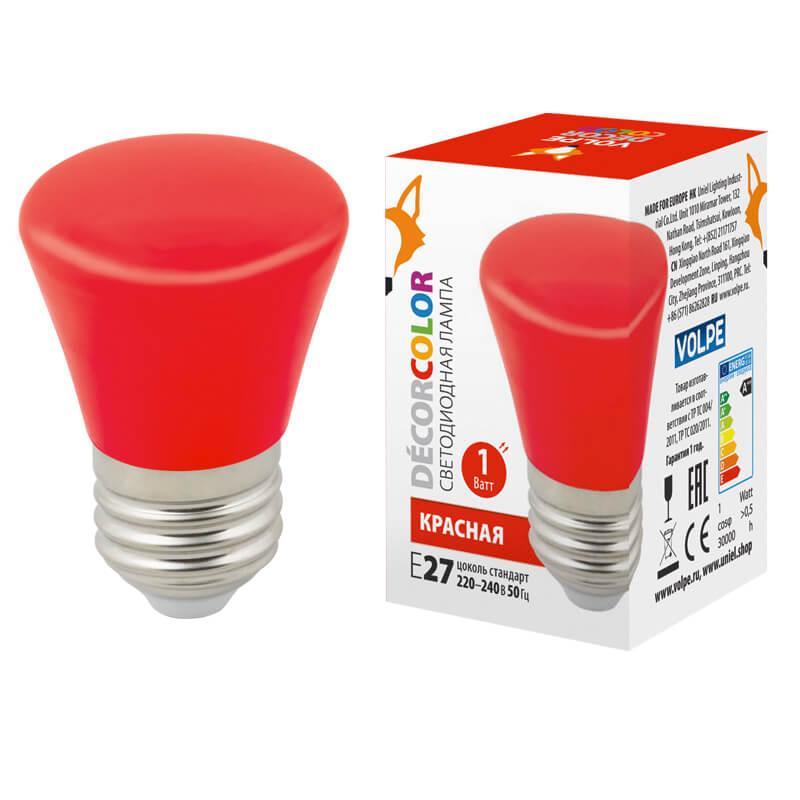   Volpe E27 1W  LED-D45-1W/RED/E27/FR/ BELL UL-00005638