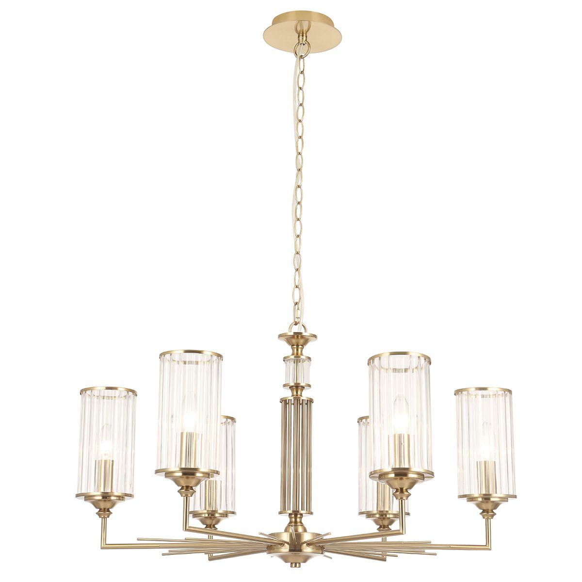 Подвесная люстра Crystal Lux Gloria SP6 Brass