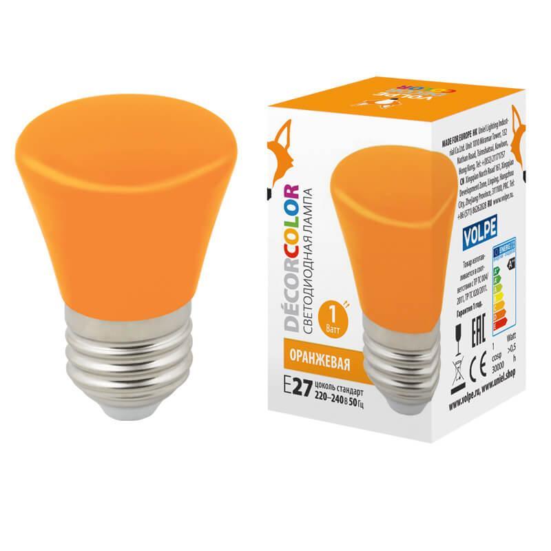   Volpe E27 1W  LED-D45-1W/ORANGE/E27/FR/ BELL UL-00005642