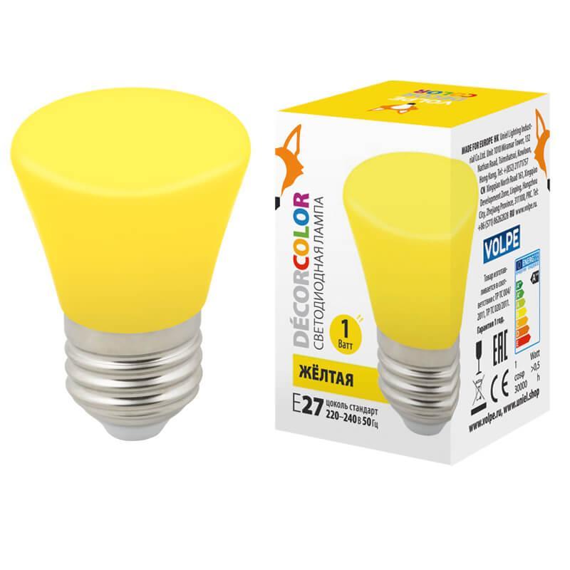   Volpe E27 1W  LED-D45-1W/YELLOW/E27/FR/ BELL UL-00005641