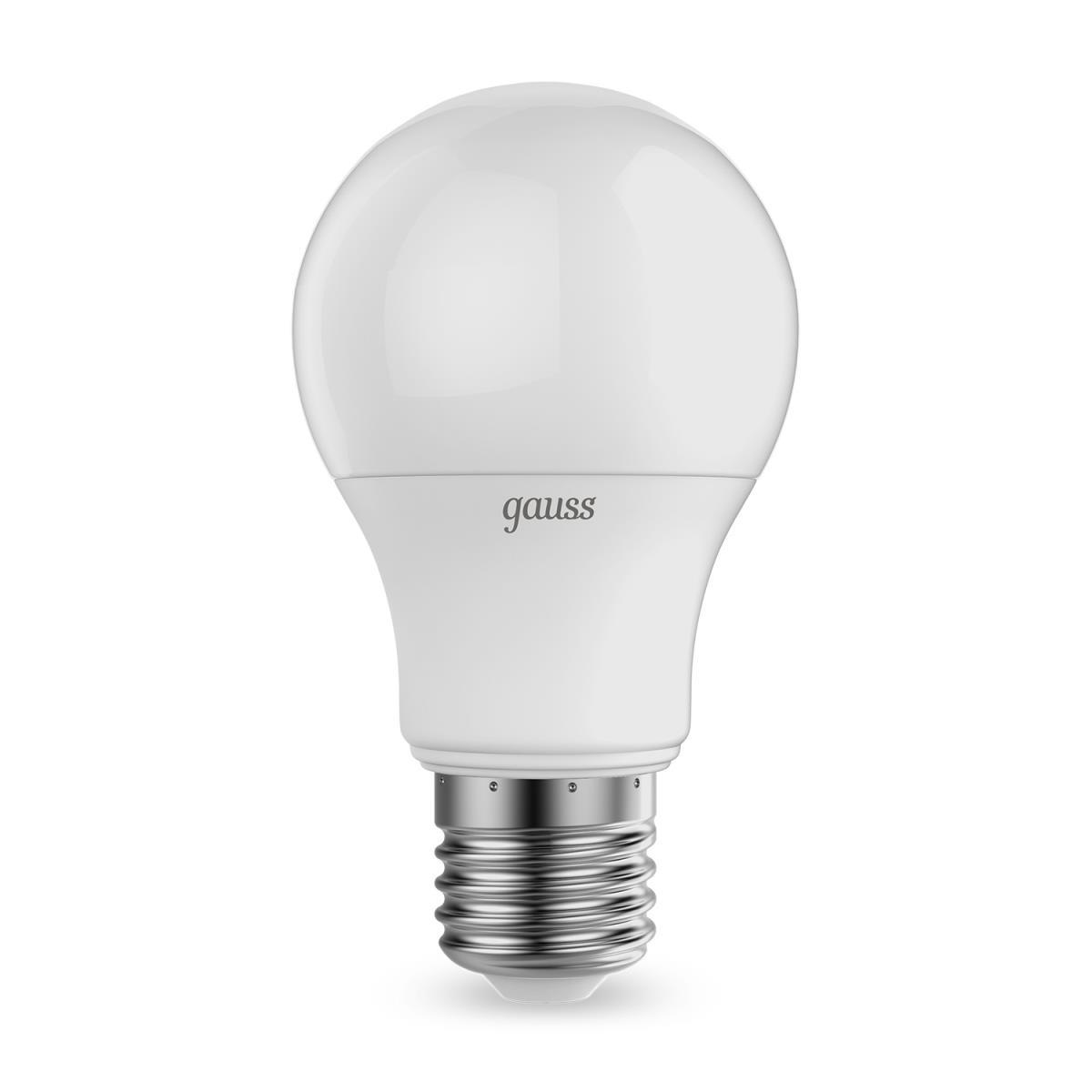 Лампа светодиодная Gauss E27 7W 3000K матовая 102502107