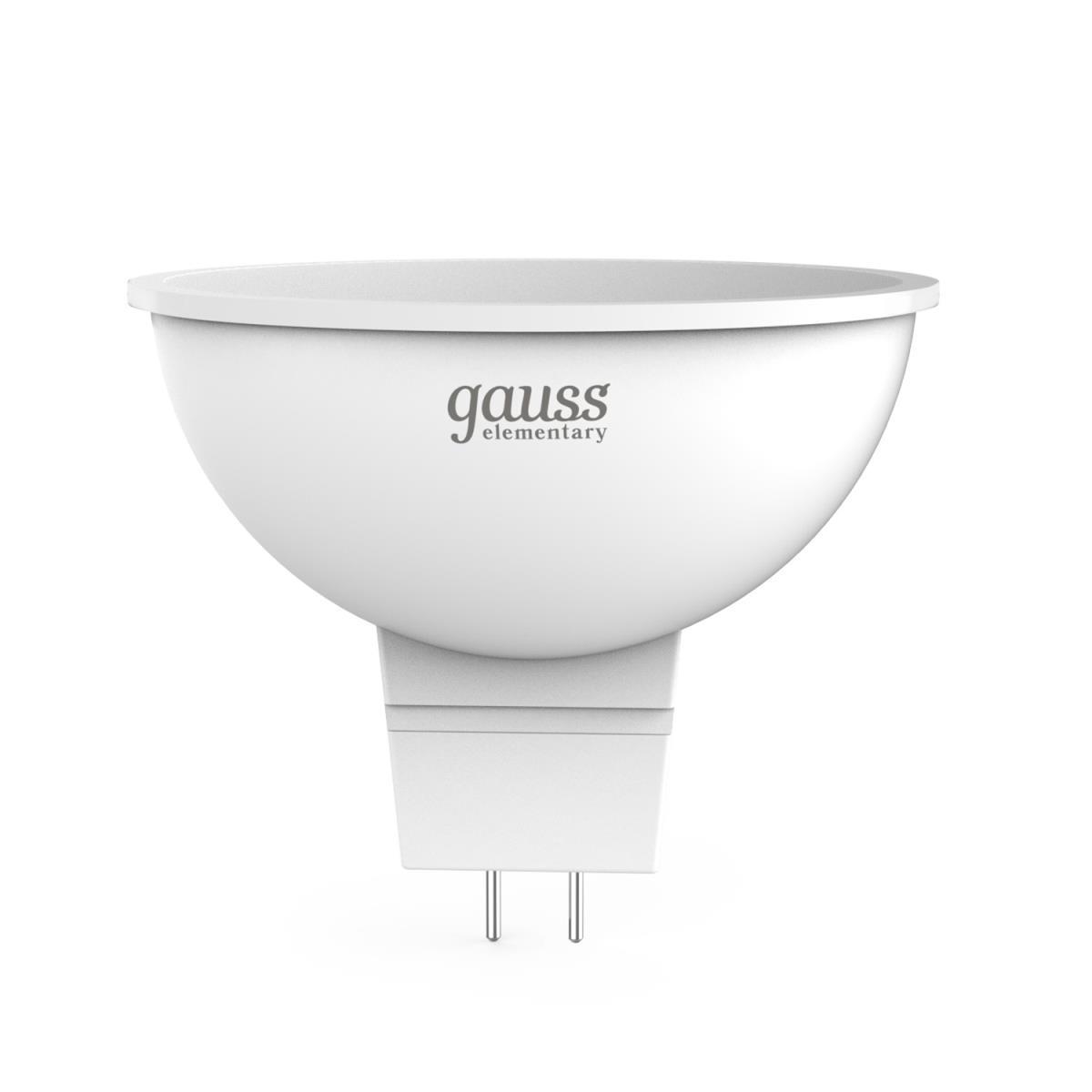 Лампа светодиодная Gauss GU5.3 3.5W 4100K матовая 13524