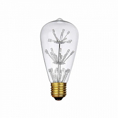Лампа светодиодная филаментная Loft IT E27 3W прозрачная ST64-47LED