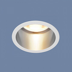 Встраиваемый светильник Elektrostandard 7004 MR16 WH/SL белый/серебро 4690389098482