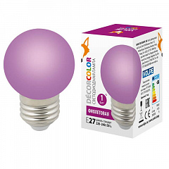   Volpe E27 1W  LED-G45-1W/PURPLE/E27/FR/ UL-00005652