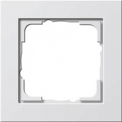 Рамка 1-постовая Gira E2 чисто-белый шелковисто-матовый 021122