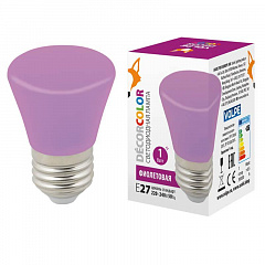   Volpe E27 1W  LED-D45-1W/PURPLE/E27/FR/ BELL UL-00005644