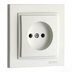 Розетка 2К Mono Electric Despina 16A 250V винтовое подключение слоновая кость 102-010022-116