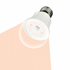 Лампа светодиодная для растений Uniel E27 10W прозрачная LED-A60-10W/SPFR/E27/CL PLP01WH UL-00001820