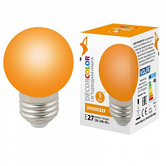   Volpe E27 1W  LED-G45-1W/ORANGE/E27/FR/ UL-00005650