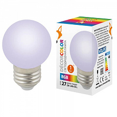   Volpe E27 1W  LED-G45-1W/RGB/E27/FR/ UL-00005808