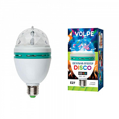  - Volpe Disko ULI-Q301 03W/RGB/E27 WHITE 09839