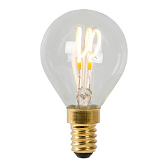 Лампа светодиодная диммируемая Lucide E14 3W 2700K прозрачная 49046/03/60