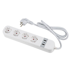 Умный сетевой фильтр Uniel P-GCL4-1,8 A201/UC/WF WHITE