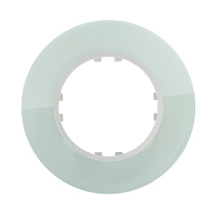 Рамка LK Studio 1-постовая круглая из натурального светлого стекла Vintage 889111-1