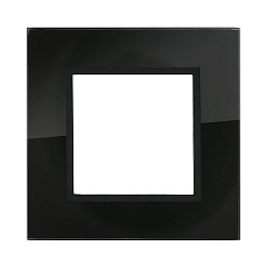 Рамка LK Studio 1-постовая из натурального темного стекла LK45 854110-1