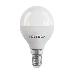 Лампа светодиодная диммируемая Voltega E14 5W 2700К матовая VG-G45E14cct-WIFI-5W 2428