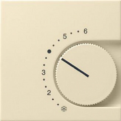 Лицевая панель Gira System 55 термостата теплого пола кремовый глянцевый 149001