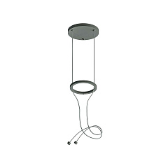 Крепеж подвесной Ambrella light DIY Spot Techno Ring BK черный A9205