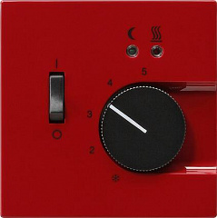 Лицевая панель Gira S-Color термостата теплого пола красный 149443