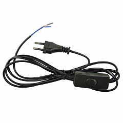 Шнур сетевой с вилкой и выключателем Uniel UCX-C10/02A-170 Black UL-00004429