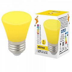   Volpe E27 1W  LED-D45-1W/YELLOW/E27/FR/ BELL UL-00005641
